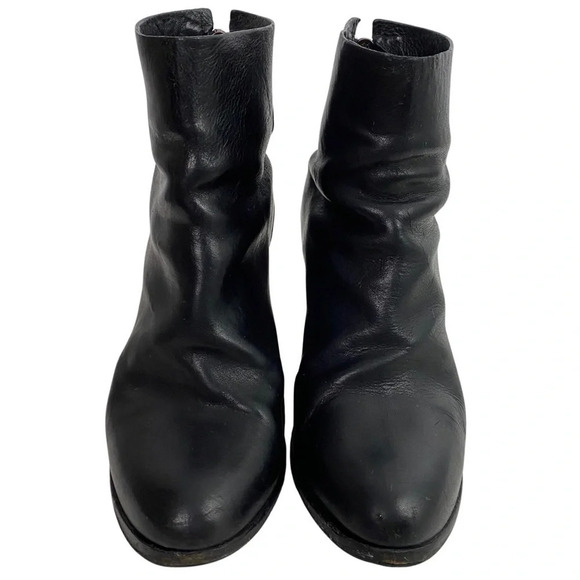 Rag & Bone Kerr Ankle Boots Womens 38.5 US 8 - 8.5 Black Leather Heeled Shoes - Picture 2 of 12